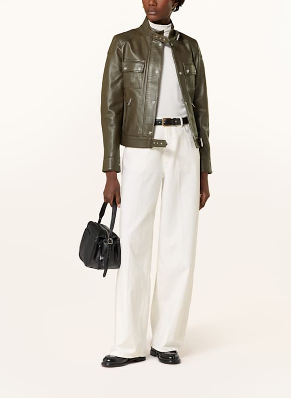 BELSTAFF Lederjacke GANGSTER KHAKI