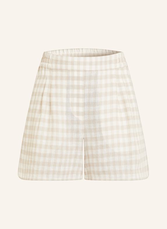 IRIS von ARNIM Leinenshorts TESSEY HELLBRAUN/ WEISS