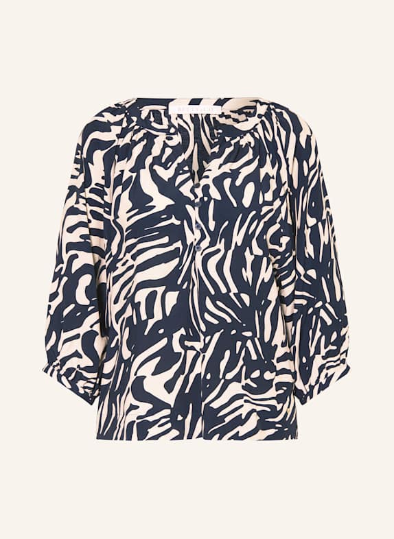 BETTY&CO Blusenshirt mit 3/4-Arm DUNKELBLAU/ ECRU