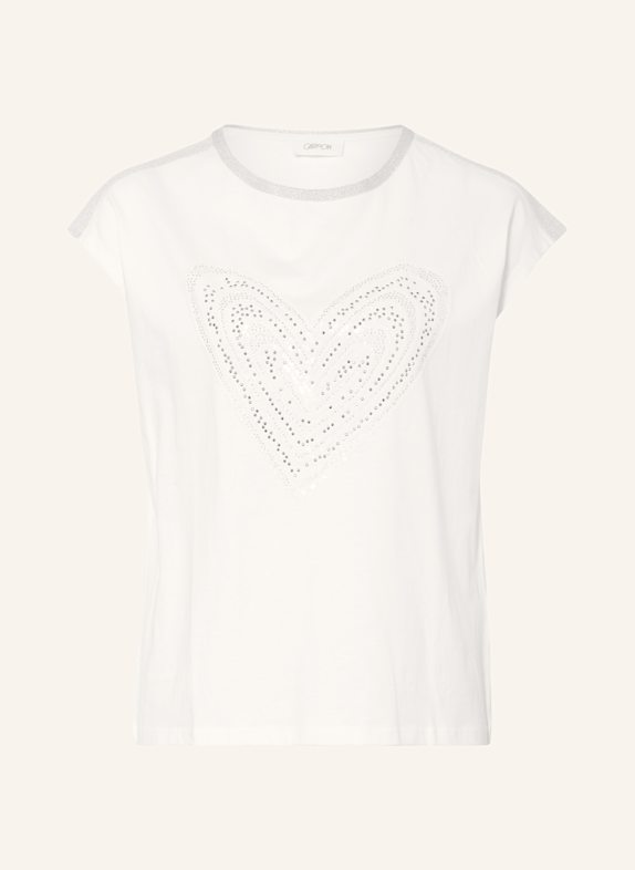 CARTOON T-shirt with decorative gems WHITE