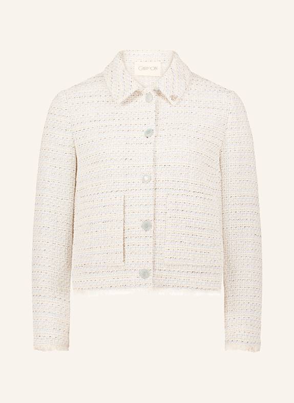 CARTOON Tweed jacket ECRU/ LIGHT BLUE