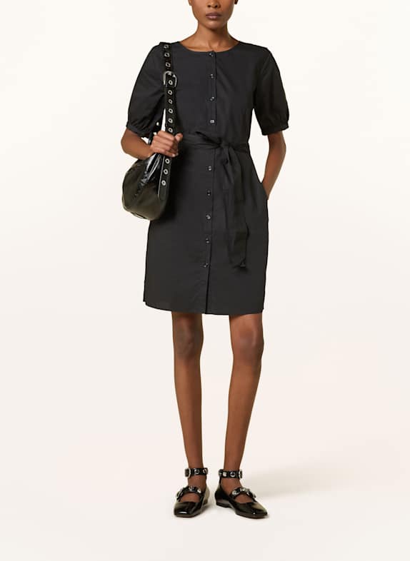 PATRIZIA PEPE Hemdblusenkleid SCHWARZ