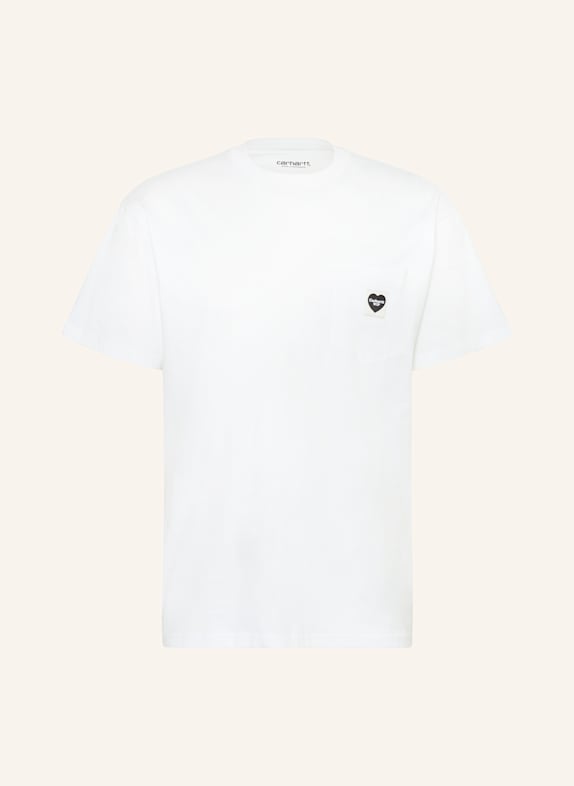 carhartt WIP T-Shirt S/S POCKET HEART WEISS