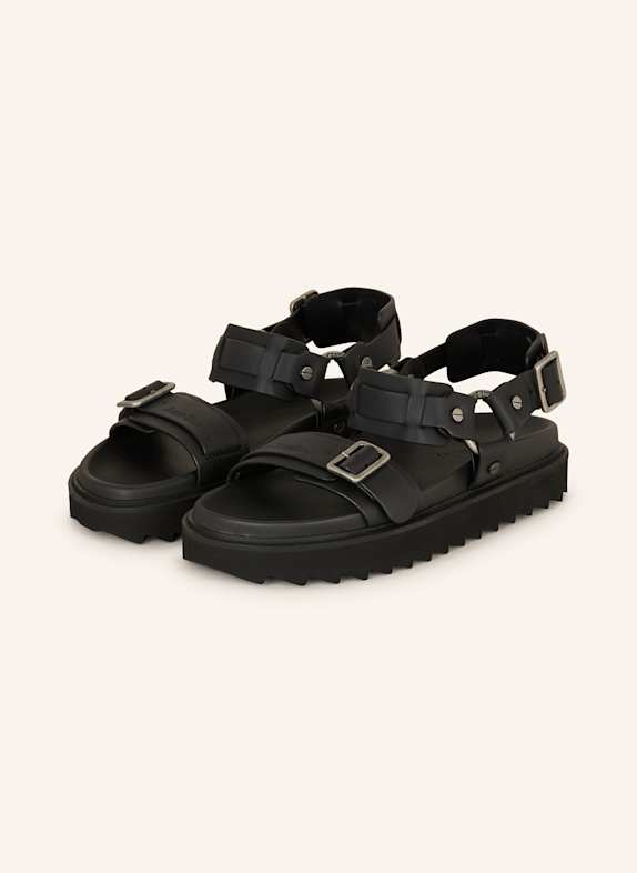 Acne Studios Plateau-Sandalen SCHWARZ