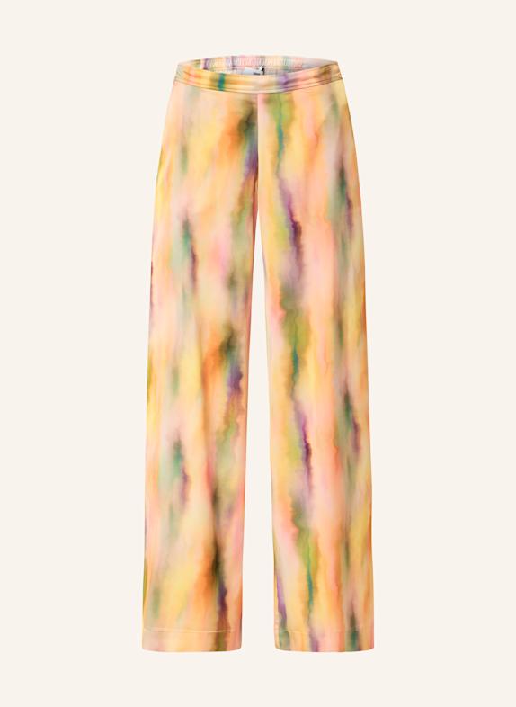 CINQUE Marlenehose CIODA aus Satin GRÜN/ ROSA/ LILA