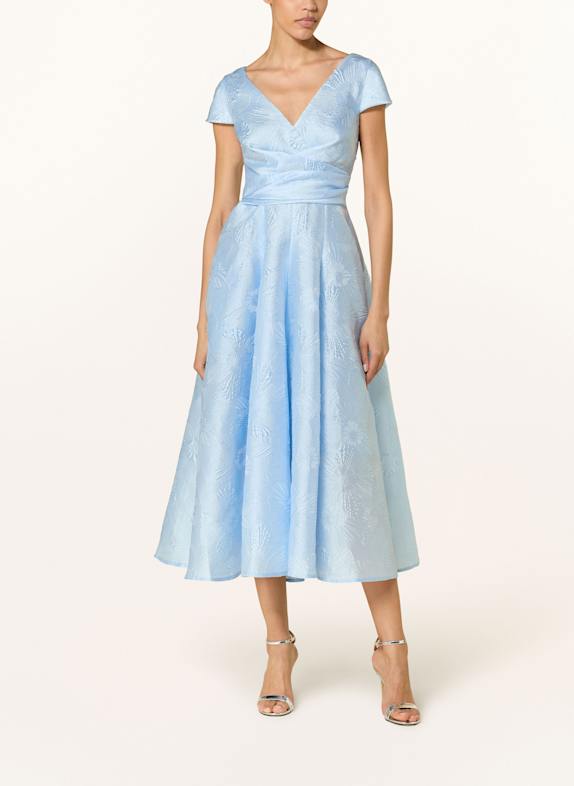 TALBOT RUNHOF Jacquard-Kleid HELLBLAU