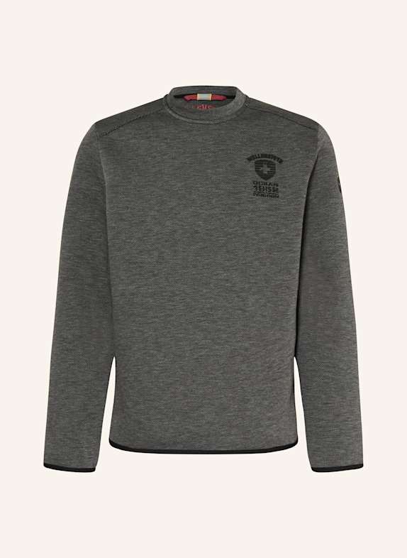 WELLENSTEYN Sweatshirt DYNACROSS GRAU/ SCHWARZ