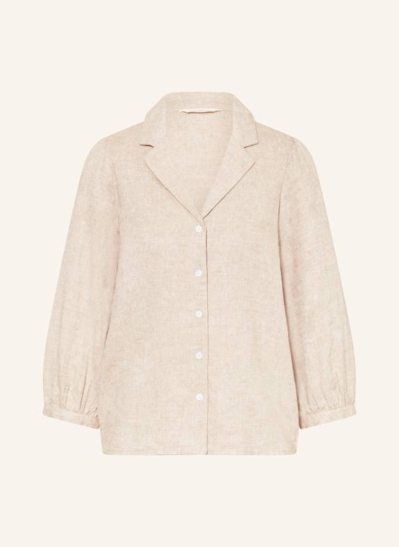 MSCH COPENHAGEN Bluse MSCHPENNIE GINIA mit Leinen und 3/4-Arm BEIGE