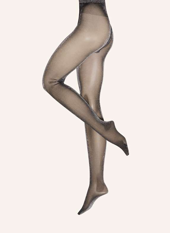 Wolford Feinstrumpfhose SHIMMER TIGHTS 9850 black/silver lurex