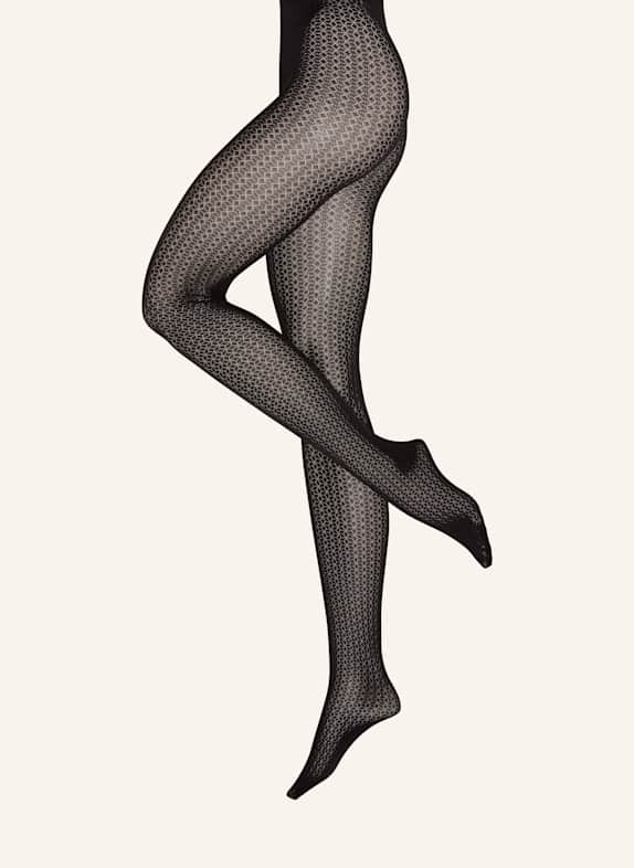 Wolford Feinstrumpfhose MOSAIC JACQUARD TIGHTS 7005 BLACK