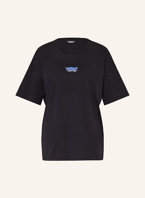 Dondup T-Shirt SCHWARZ/ BLAU/ WEISS