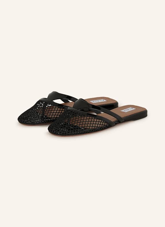 ALAÏA Pantoletten SCHWARZ