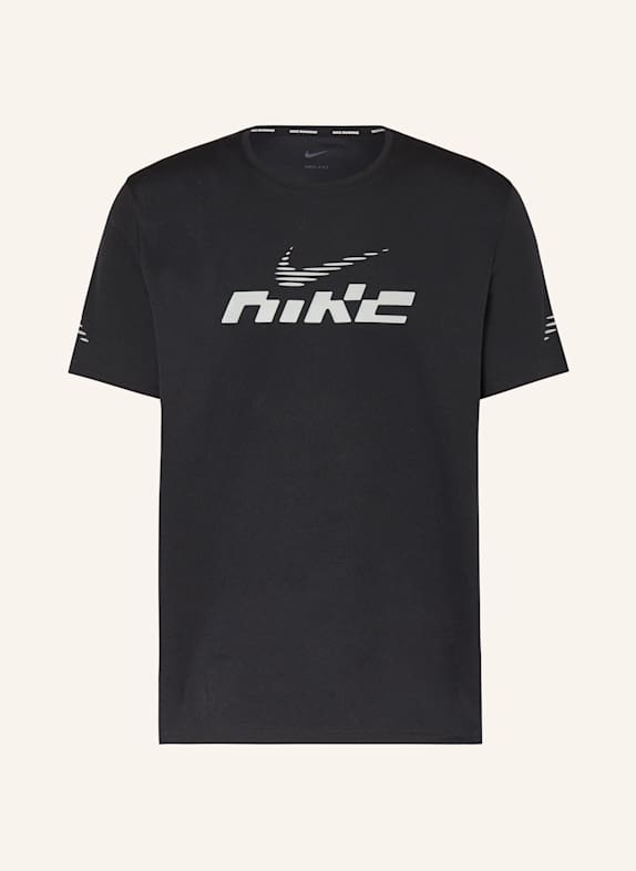 Nike Laufshirt MILER FLASH SS SCHWARZ