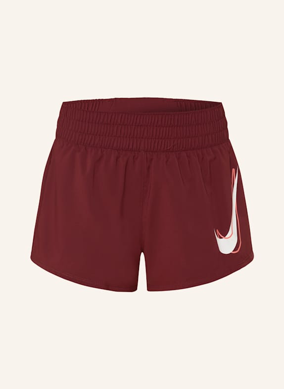 Nike 2-in-1-Laufshorts ONE SWOOSH DUNKELROT