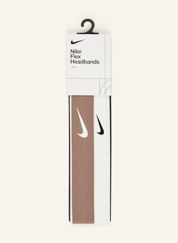 Nike 2er-Set Stirnbänder FLEX BRAUN/ CREME