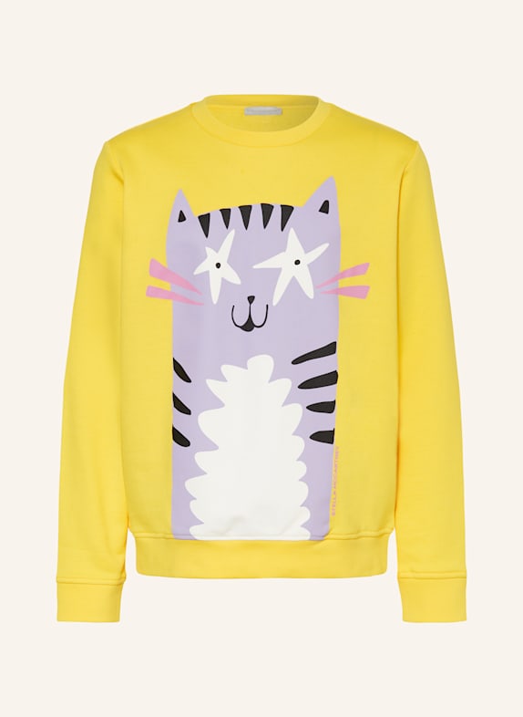 STELLA McCARTNEY KIDS Sweatshirt GELB/ HELLLILA