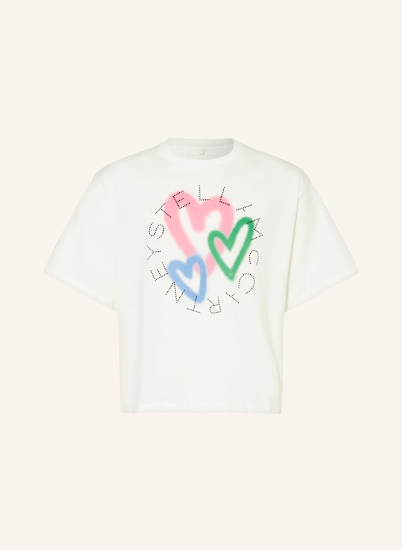 STELLA McCARTNEY KIDS T-Shirt WEISS/ HELLROSA/ HELLBLAU