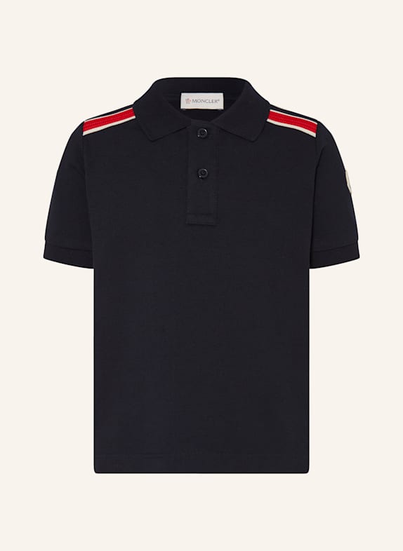 MONCLER enfant Koszulka polo z piki GRANATOWY