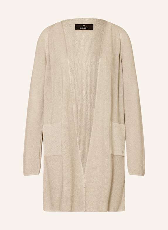 monari Strickjacke mit Glitzergarn TAUPE