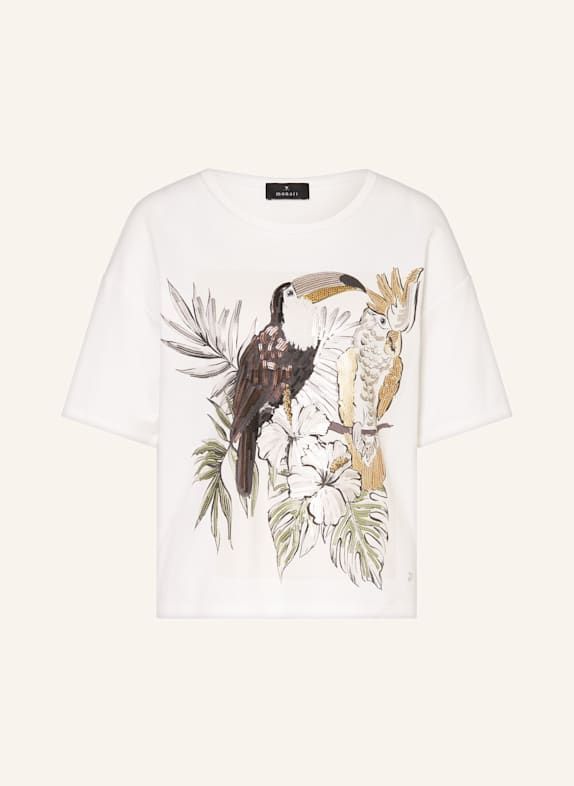 monari T-Shirt mit Pailletten WEISS