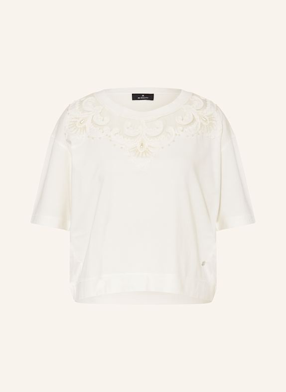 monari T-Shirt mit Schmuckperlen ECRU