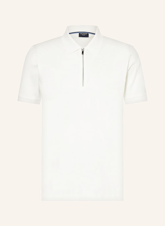 OLYMP Žerzejová polokošile Casual comfort fit BÍLÁ