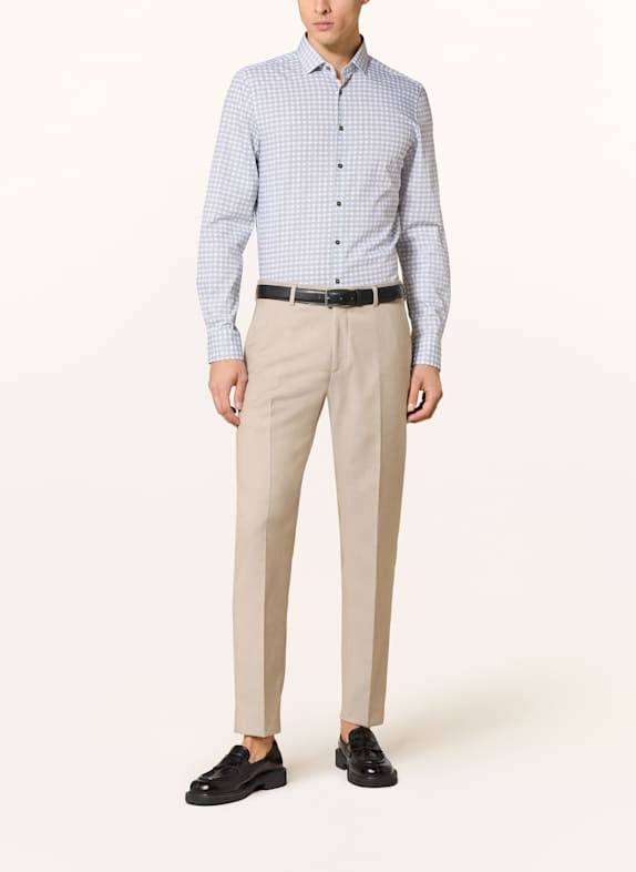 OLYMP Hemd Level Five body fit DUNKELBLAU / WEISS