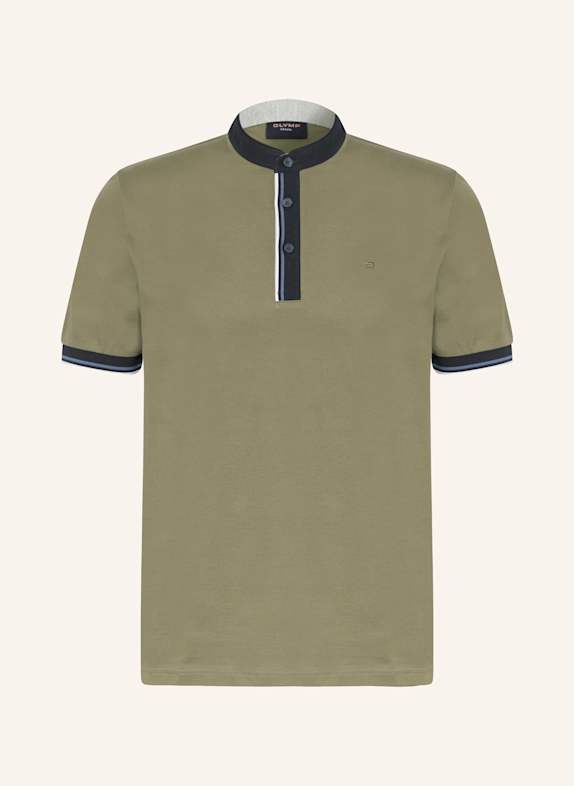 OLYMP Piqué-Poloshirt KHAKI