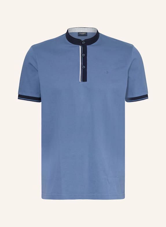OLYMP Piqué-Poloshirt BLAUGRAU
