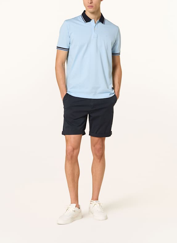 OLYMP Tricou polo cu model în carouri Casual Fit ALBASTRU DESCHIS