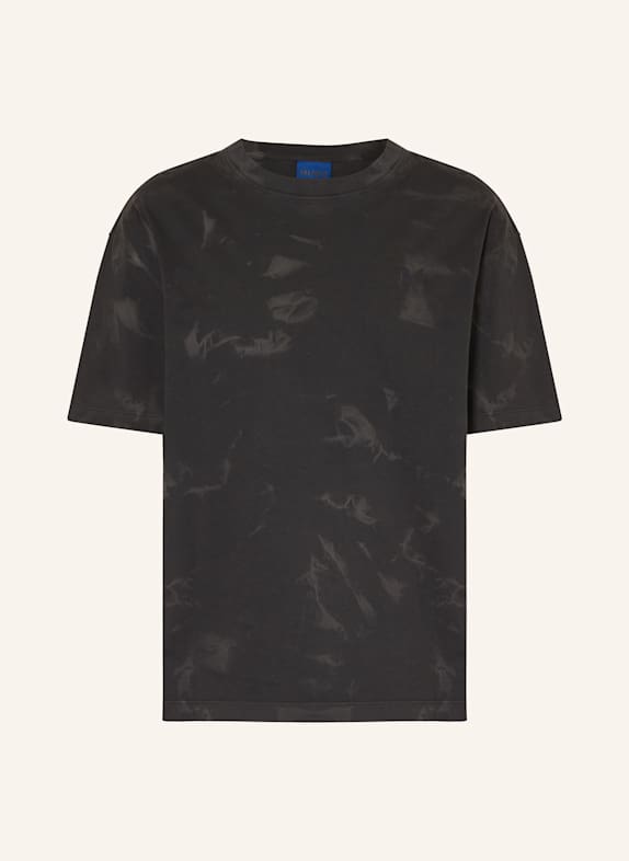 HUGO BLUE T-Shirt NUSTROYO SCHWARZ/ GRAU