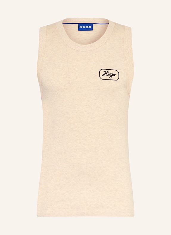 HUGO BLUE NUMASH tank top BEIGE