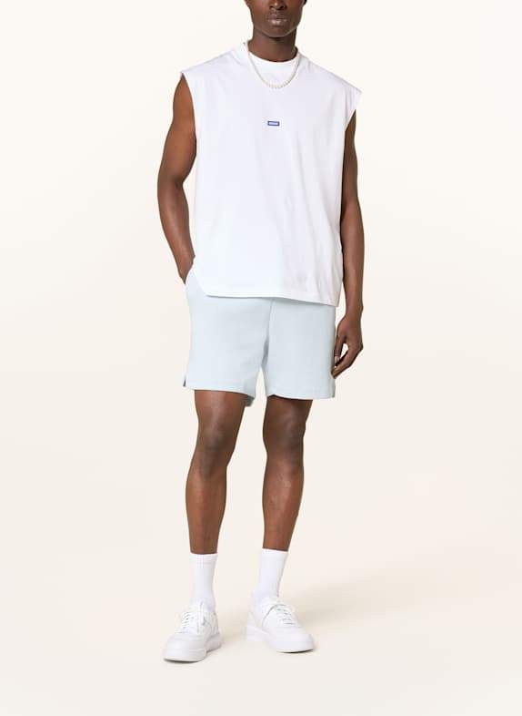 HUGO BLUE Sweatshorts NUWAFFLO HELLBLAU