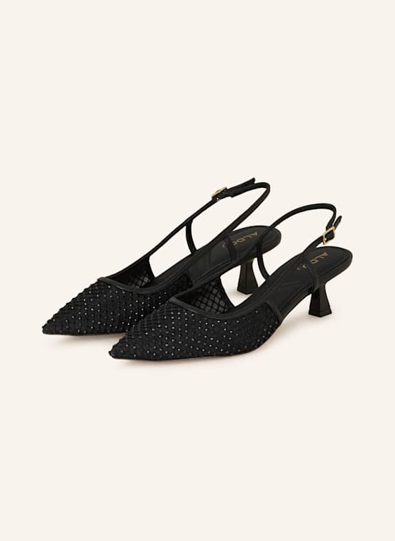ALDO Slingback pumps with decorative gems BLACK