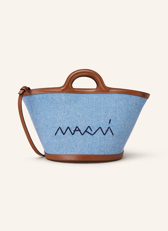 MARNI Shopper TROPICALIA SMALL BLAU/ BRAUN