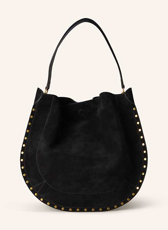 ISABEL MARANT Shopper OSKAN mit Pouch und Nieten SCHWARZ