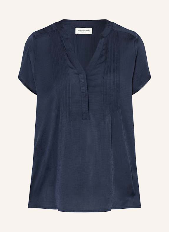 lollys laundry Blusenshirt HEATHERLL DUNKELBLAU