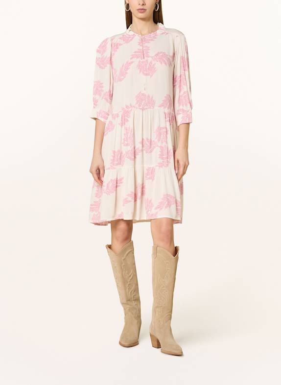lollys laundry Kleid SABINELL mit 3/4-Arm PINK / CREME