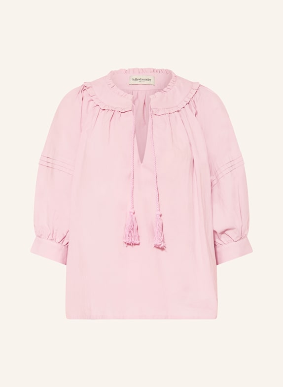 lollys laundry Blusenshirt ALVILL mit Rüschen ROSA