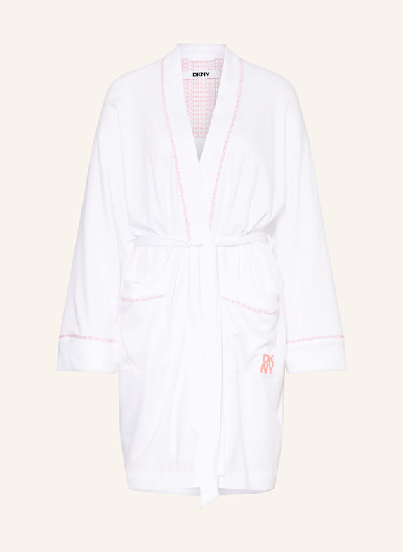 DKNY Damen-Bademantel A NEW ERA WEISS/ LACHS
