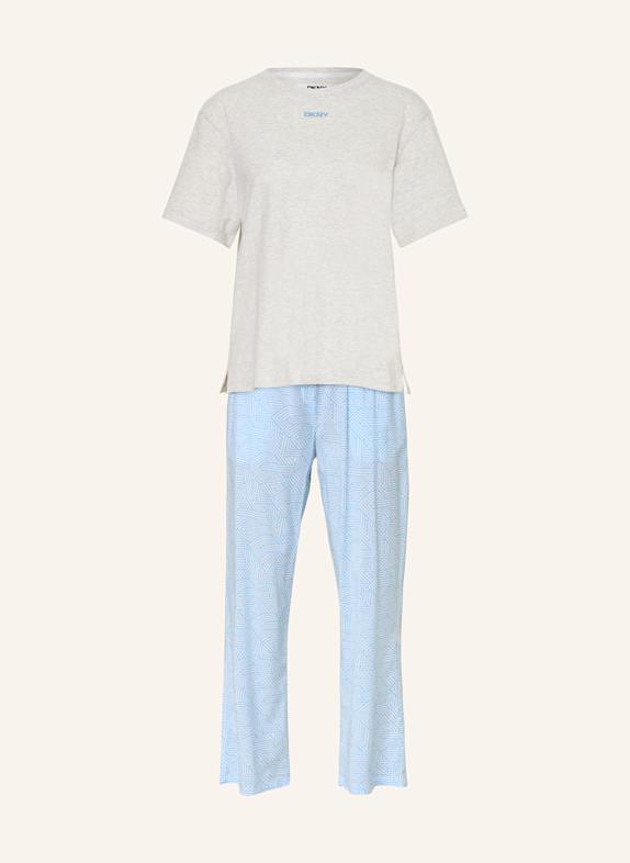 DKNY Schlafanzug A NEW ERA HELLGRAU/ WEISS/ HELLBLAU
