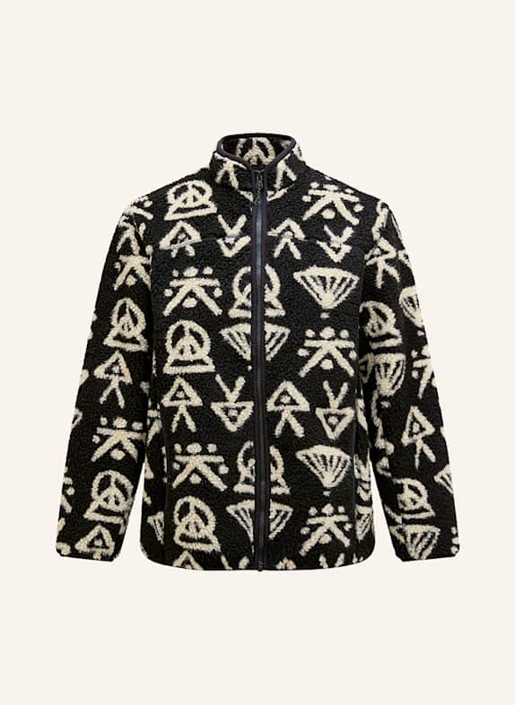 Peak Performance Fleecejacke GRAPHIC PILE SCHWARZ/ WEISS
