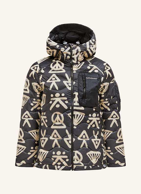 Peak Performance Daunenjacke GRAPHIC HELIUM UTILITY SCHWARZ/ BEIGE