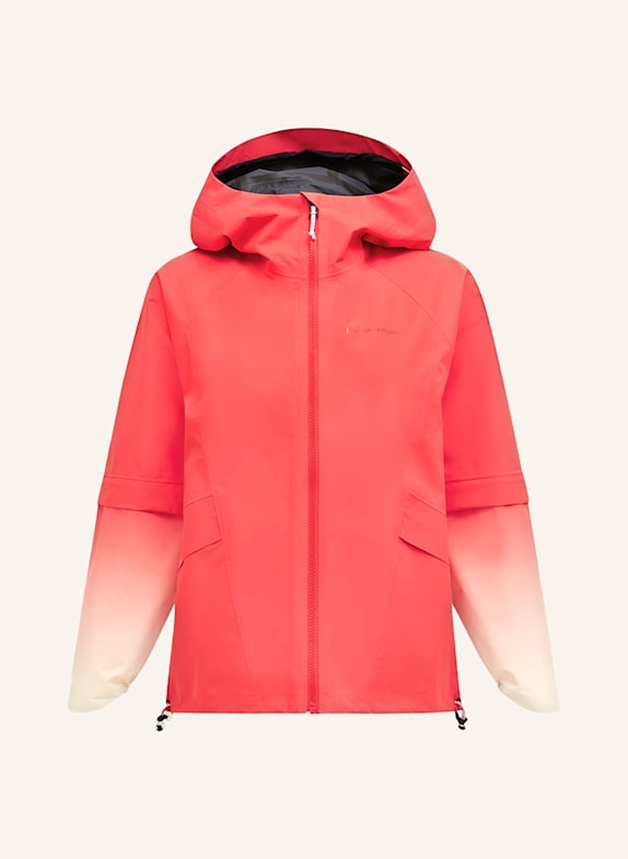Peak Performance Hardshell-Jacke TRAILBLAZER HELLROT/ ORANGE/ ECRU