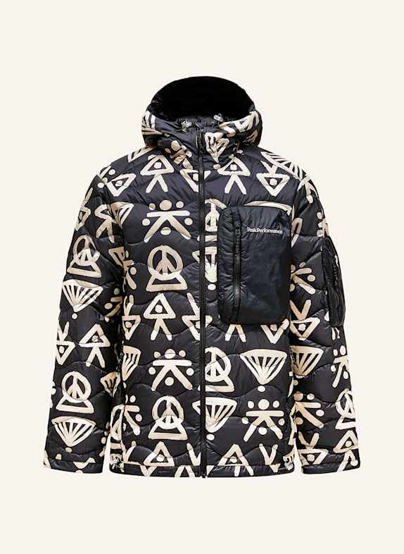 Peak Performance Daunenjacke GRAPHIC HELIUM UTILITY SCHWARZ/ CREME