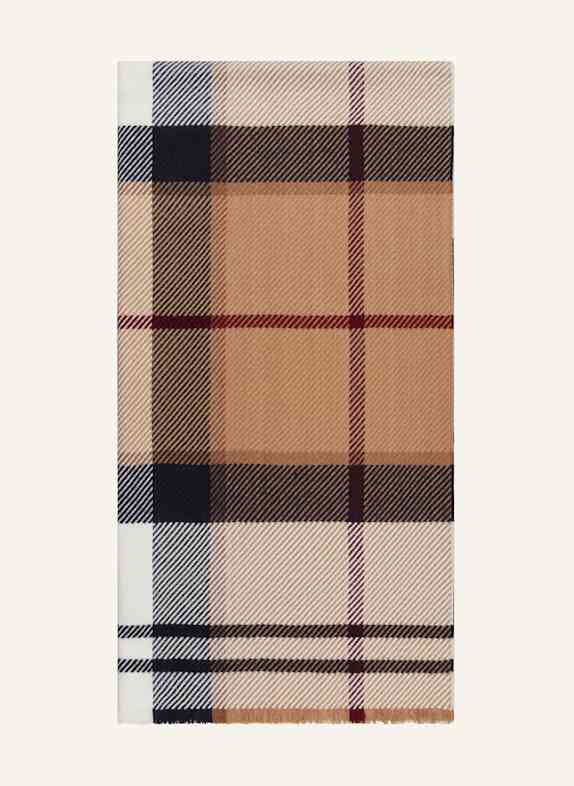 Barbour Schal BLAIR CAMEL/ ECRU/ DUNKELBLAU