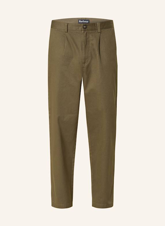 Barbour Anzughose BAYVIEW Relaxed Fit GN84 Uniform Green