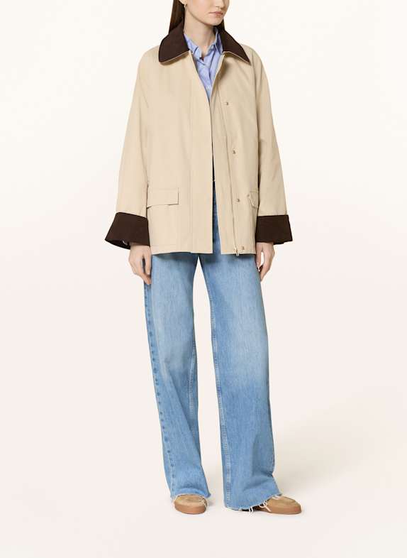 NEO NOIR Fieldjacket ANASTACIA mit Cord WEISS