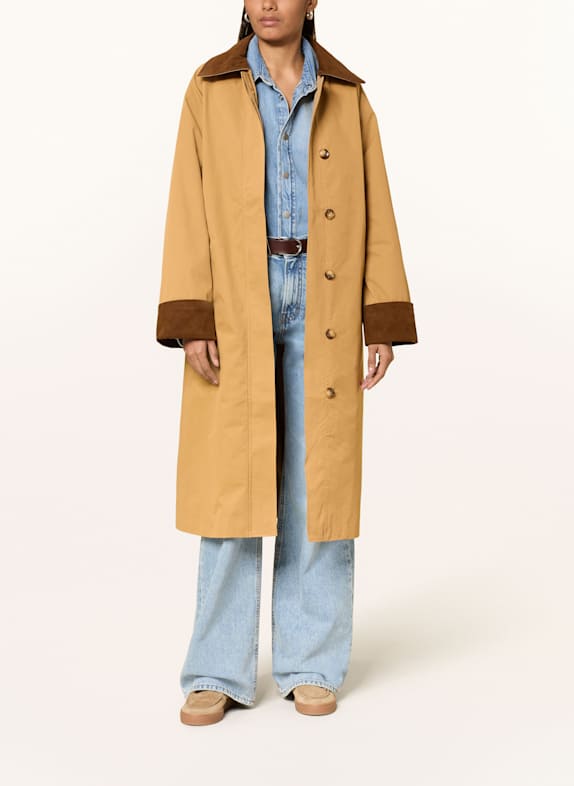 NEO NOIR Mantel ANNELI mit Cord CAMEL