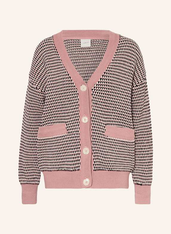 VARLEY Strickjacke TIFFANY ROSÉ/ SCHWARZ/ WEISS